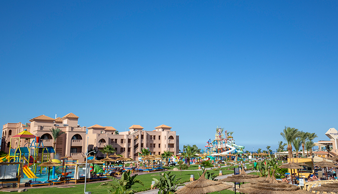 Vattenpark på Pickalbatros Aqua Park Resort i Hurghada.