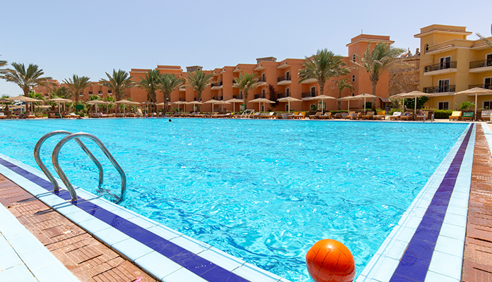 De fleste hoteller i Egypten har deres egen swimmingpool