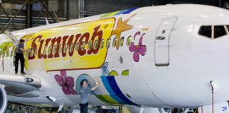 Het nieuwe Sunweb vliegtuig